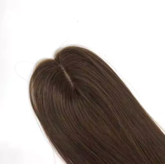 Clip-in Scalp Topper Black & Brown