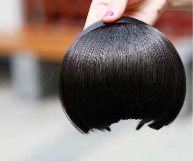 Hair Bangs Headband Black