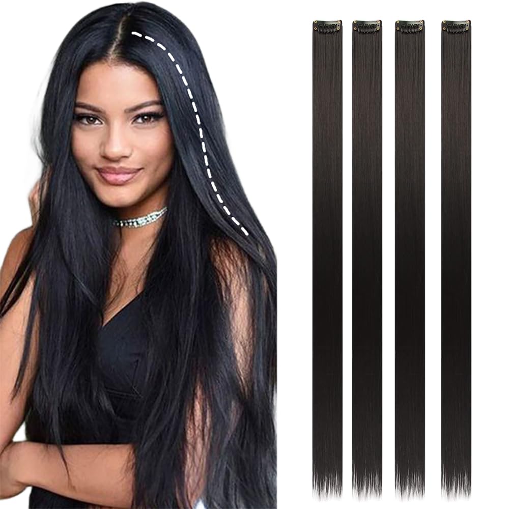Hair Streak Brown 4pcs