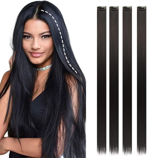 Hair Streak Brown 4pcs
