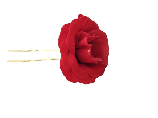 Women Flowers Hair Barrettes Rose Hair Accessories for Wedding Party Hairstyles Hair Rose Clip for Women (Set of 2)