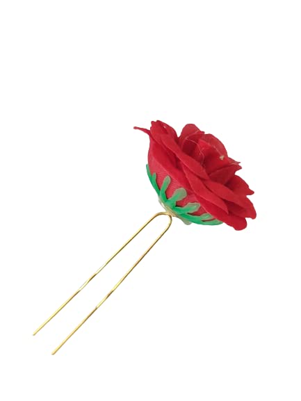 Rose Hair Barrettes Accessories Set of 4