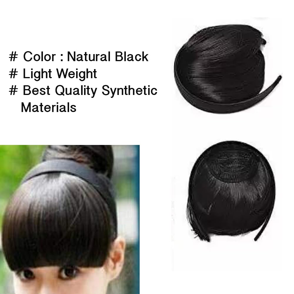 Hair Bangs Headband Black