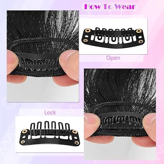Hair Bang Extension with Temple