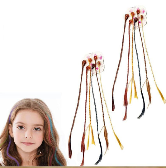 Multi color hair extension for baby kids & Girls 12 Pcs