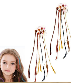 Multi color hair extension for baby kids & Girls 12 Pcs