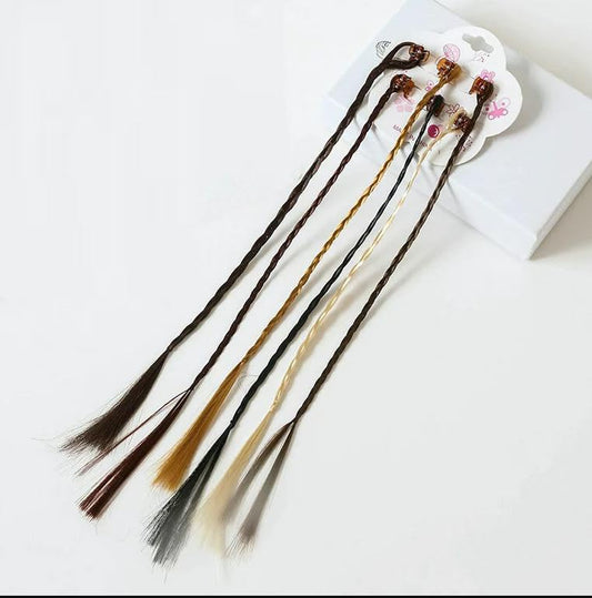 Multi color hair extension for baby kids & Girls 12 Pcs