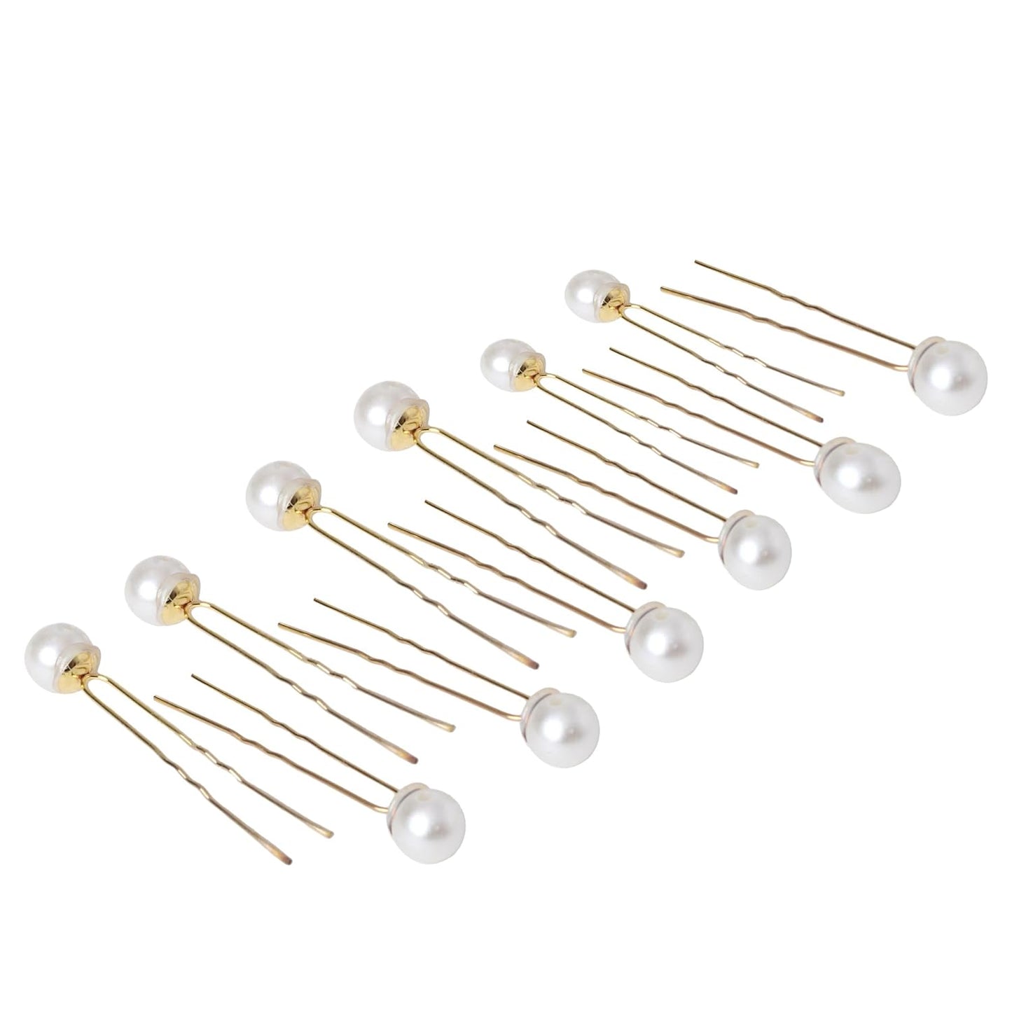 (12pcs) Pearl Hair Accessories for Women & Girls - Stylish Decoration Pearls Hair Clip U Pins for Bride Hairstyle - For Wedding/Parties