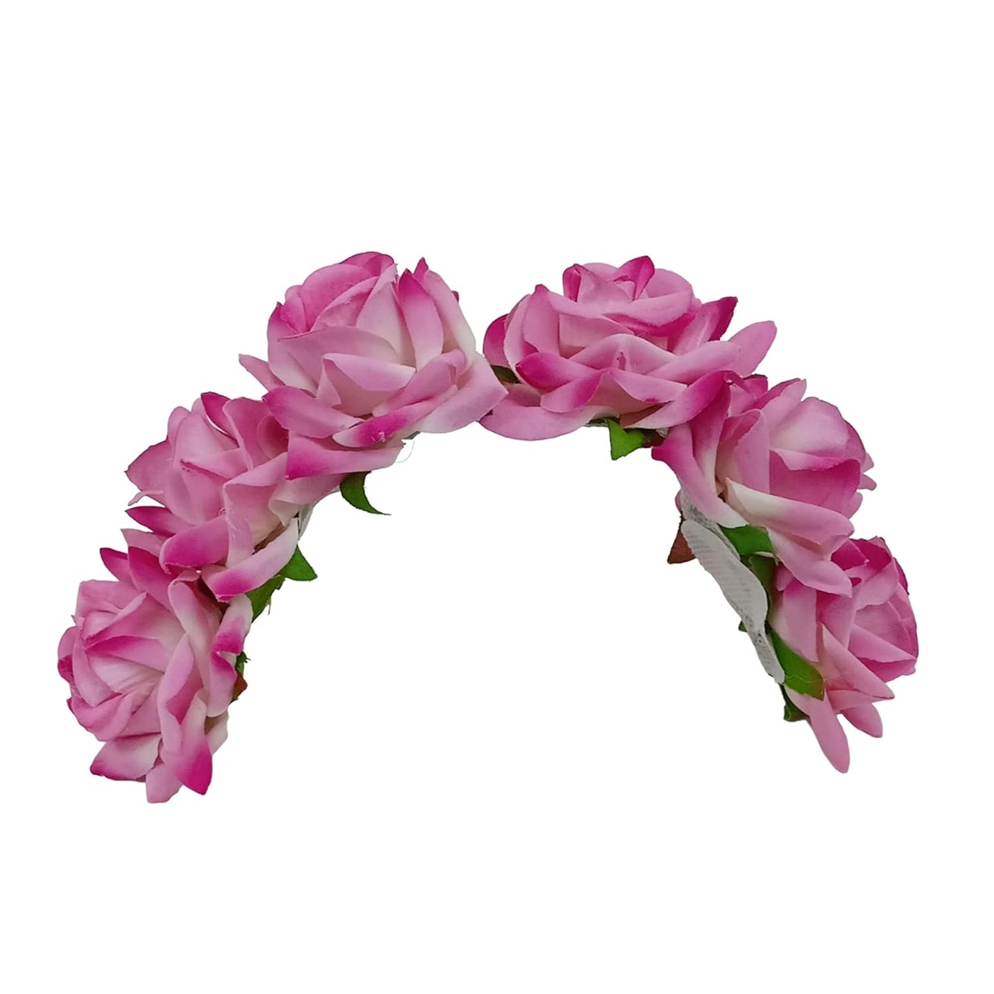 Pink Floral Hair Bun Accessories