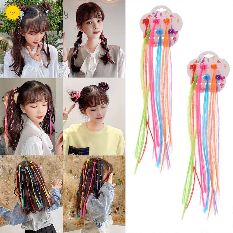 Multi Color Hair Streaks for Children 12 pcs
