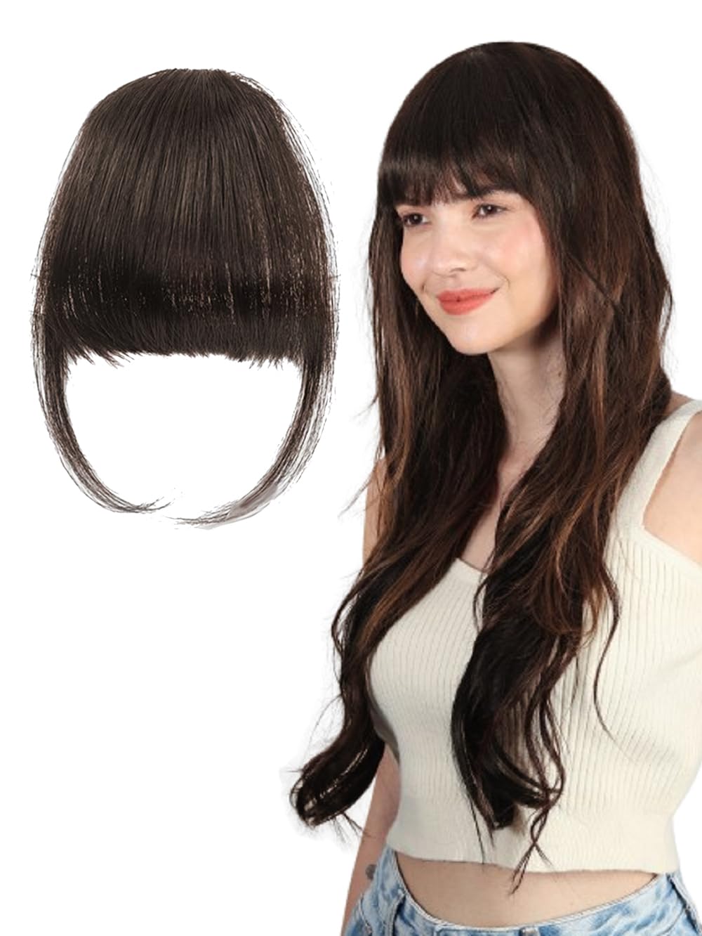 Hair Bang Extension with Temple