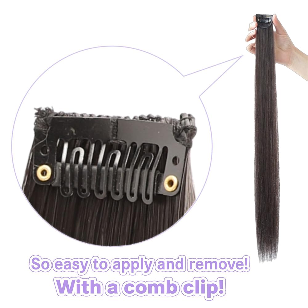 Hair Streak Brown 4pcs
