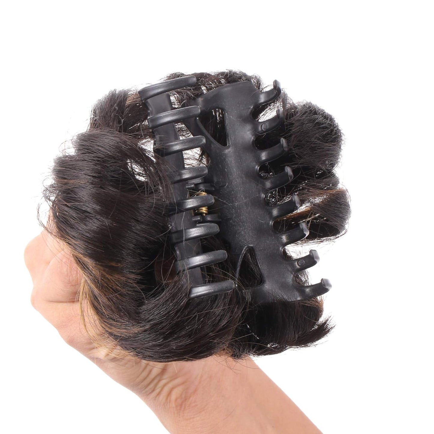 Clutcher Hair Juda Bun - Gold Highlight