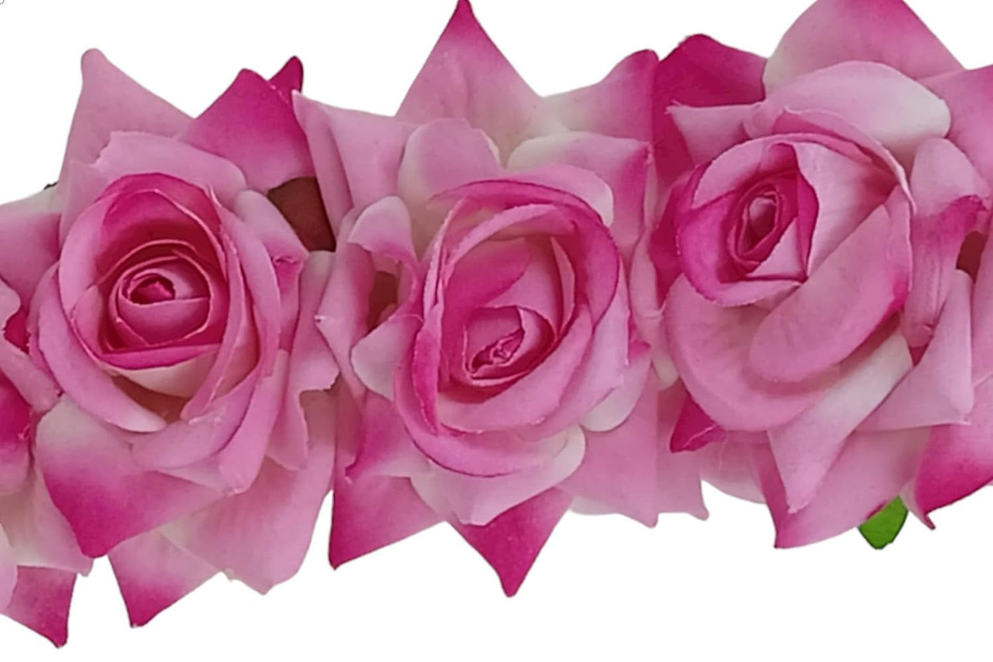 Pink Floral Hair Bun Accessories
