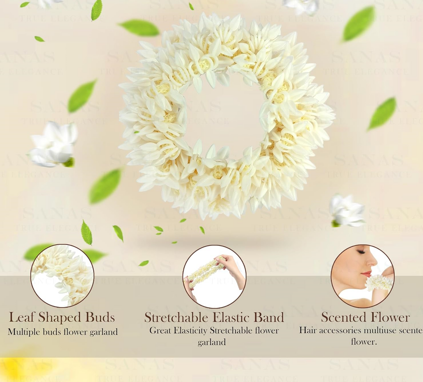 Scented Gajra Hair Accessories 6pcs