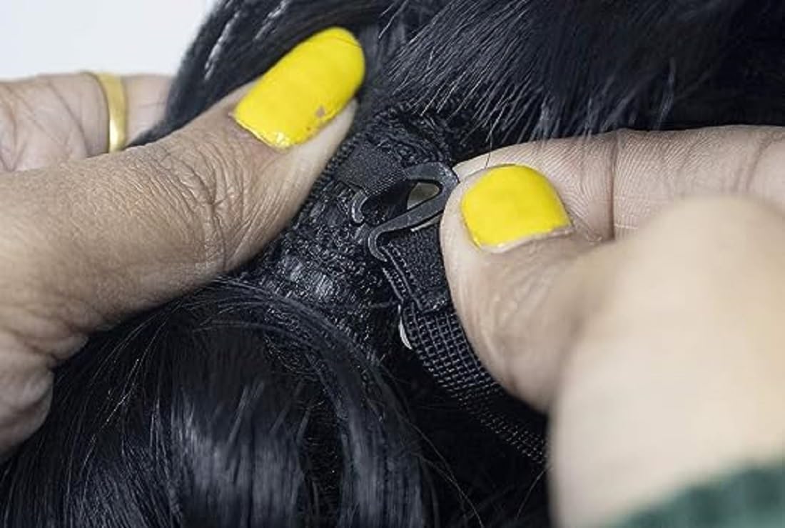 Full Head Long Wavy Hair Wigs for Women (Natural Black)