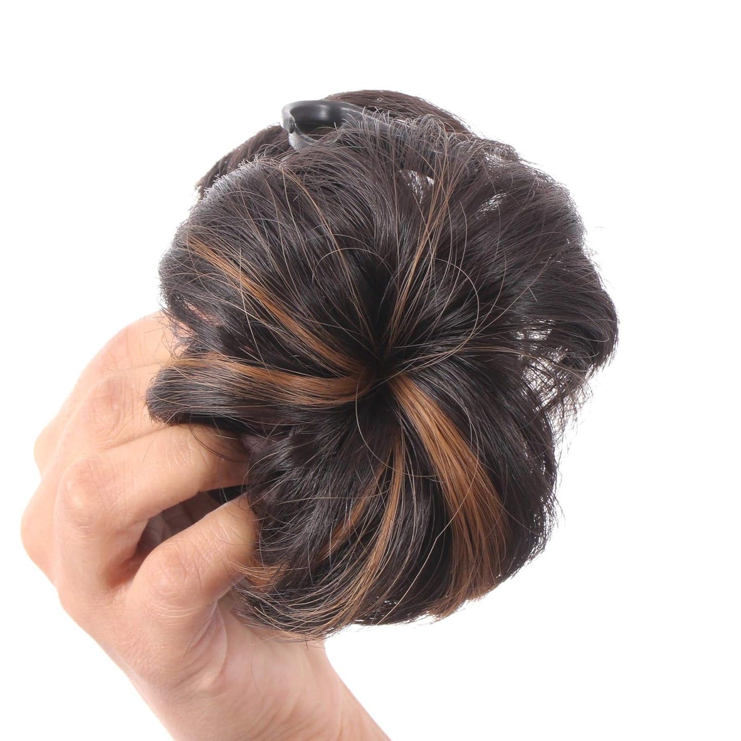 Clutcher Hair Juda Bun - Gold Highlight