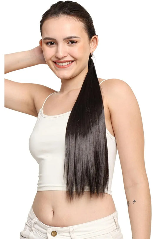 Tie-Up Ponytail Extensions Brown/Brown