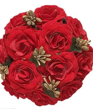 Artificial Flower Juda, Bridal Gajra/Bun Hair Accessories, For Women & Girls, Pack of 1