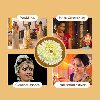 Scented Gajra Hair Accessories 6pcs