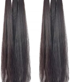 Hair Extension Generic Synthetic Parandi Choti For Women And Girls  Brown Color