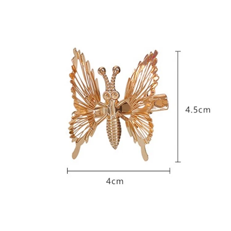Butterfly Hair Claws, Metal Hair Clip pack of 6