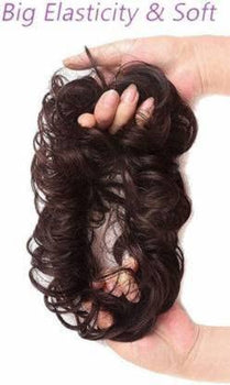 Bun Piece Hair Extension Color Black/Brown