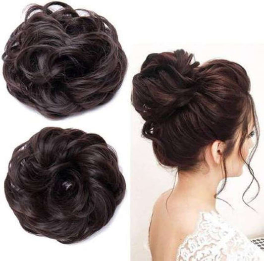 Bun Piece Hair Extension Color Black/Brown