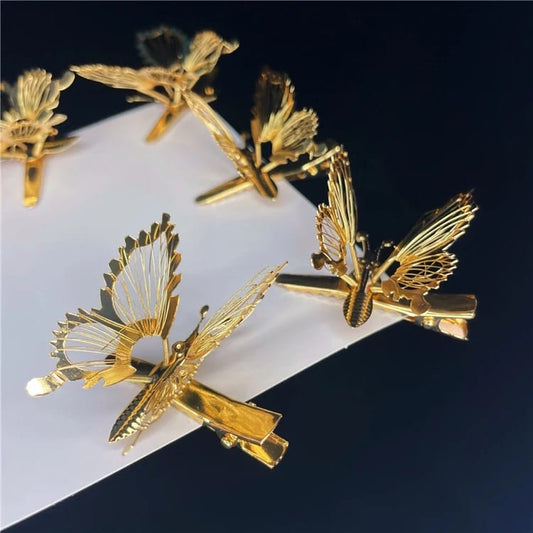 Butterfly Hair Claws, Metal Hair Clip pack of 6