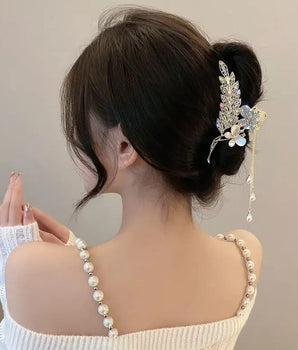 Butterfly Shape Hair Clips Heawear Ponytail Claw