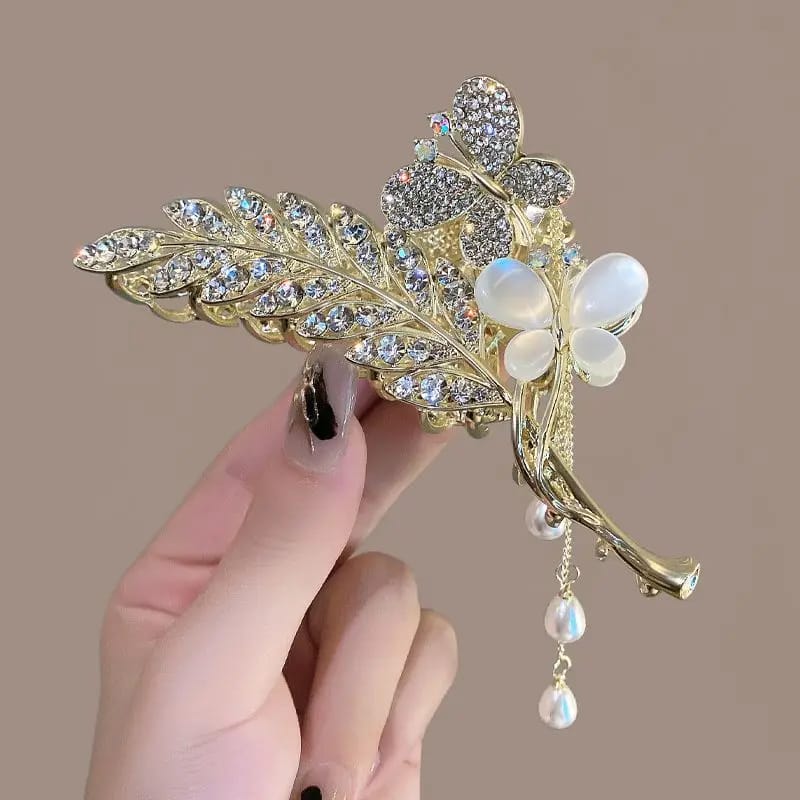 Butterfly Shape Hair Clips Heawear Ponytail Claw