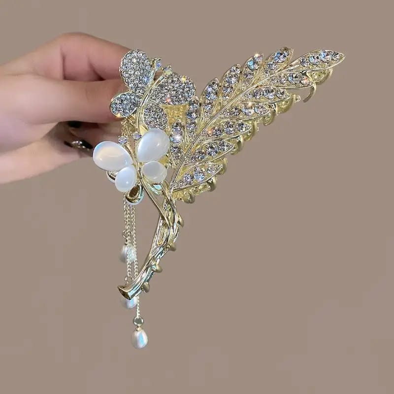 Butterfly Shape Hair Clips Heawear Ponytail Claw