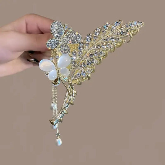 Butterfly Shape Hair Clips Heawear Ponytail Claw