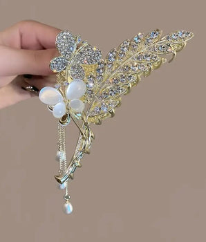 Butterfly Shape Hair Clips Heawear Ponytail Claw