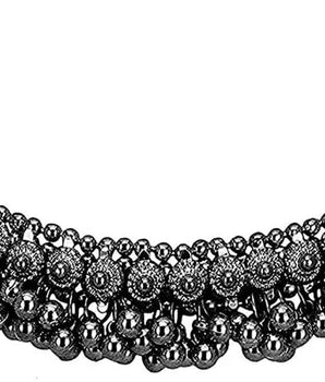 Banjara Metal Black Ghunghroo Choker Necklace