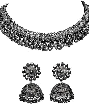 Banjara Metal Black Ghunghroo Choker Necklace