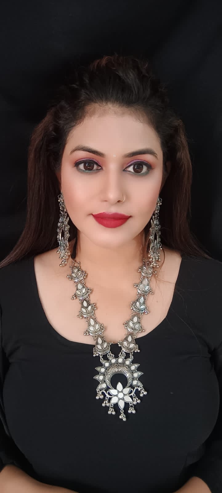 Adorable Pearl Choker Necklace Set