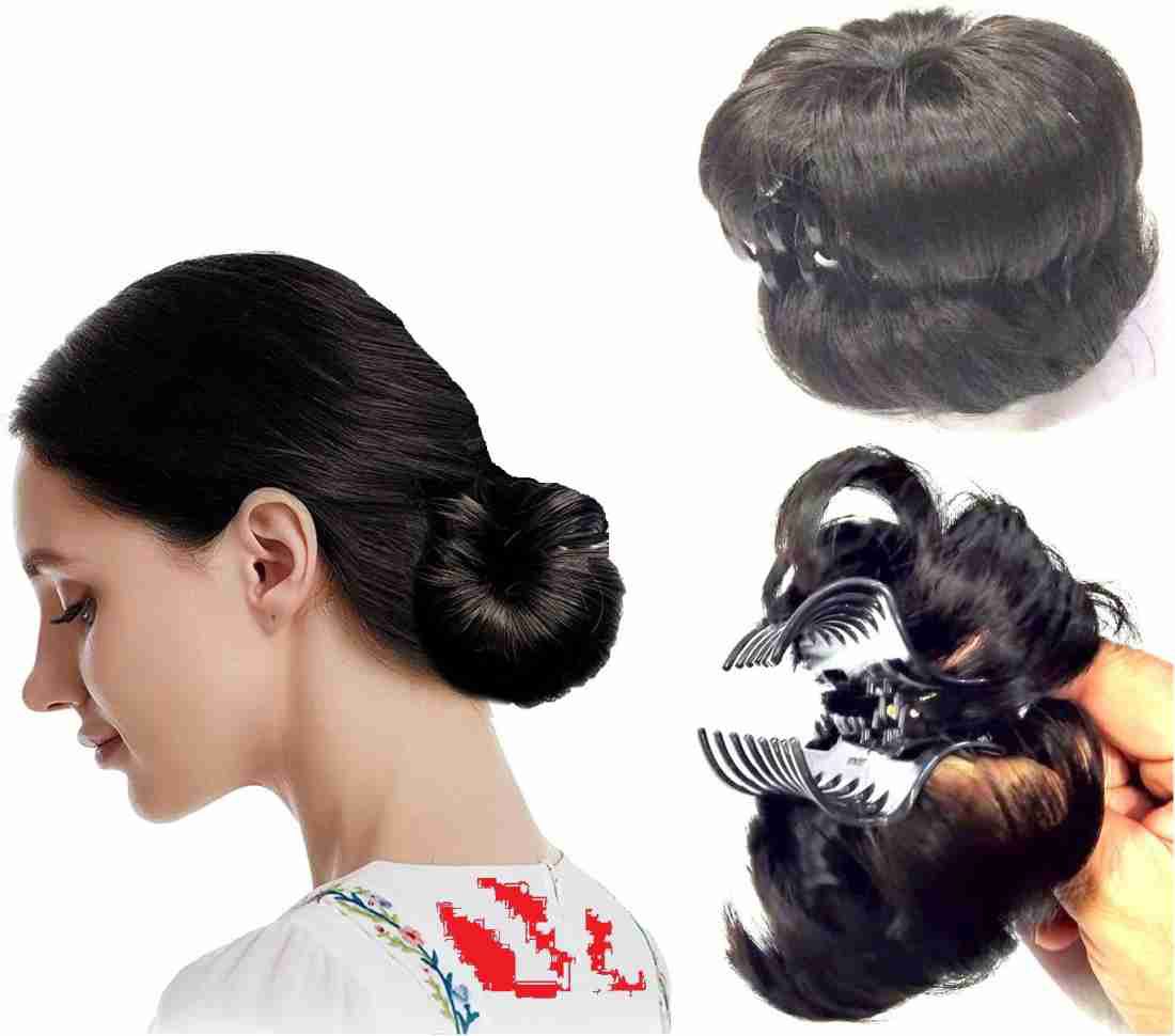 Artificial Bun Juda with Clutcher