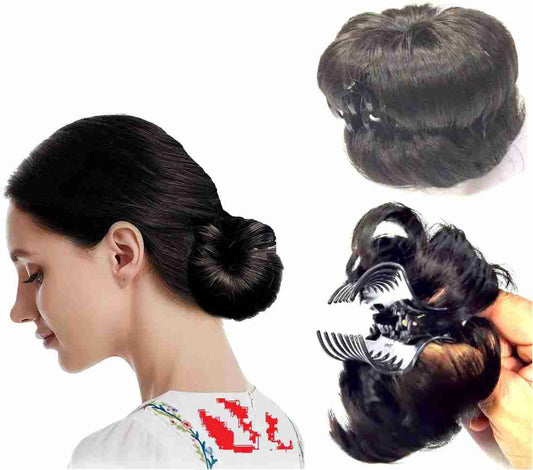 Artificial Bun Juda with Clutcher