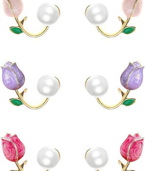 Combo-3  Rose Stud Earings