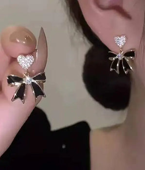 bow stud earring for girls