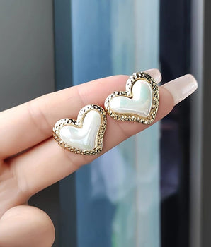 3D Heart Shape Earrings